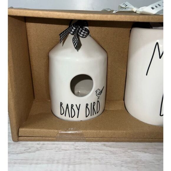 Rae Dunn Mama Bird Mug Baby Bird House Gift Set Artisan Collection New in Box - Picture 2 of 5